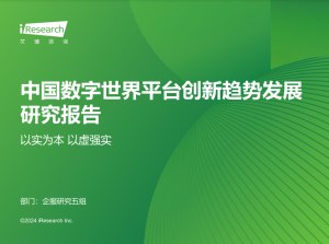 2024年中国数字世界平台创新趋势发展研究报告