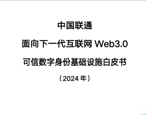 中国联通：面向下一代互联网Web3.0可信数字身份基础设施白皮书（2024年）-53页